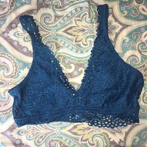 Blue lace bralet!